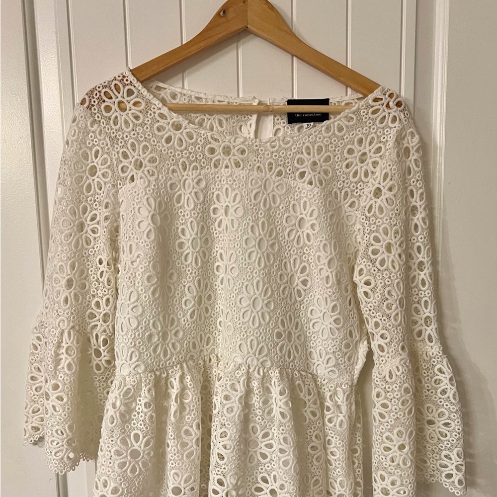 BB Dakota Ivory Lace Top